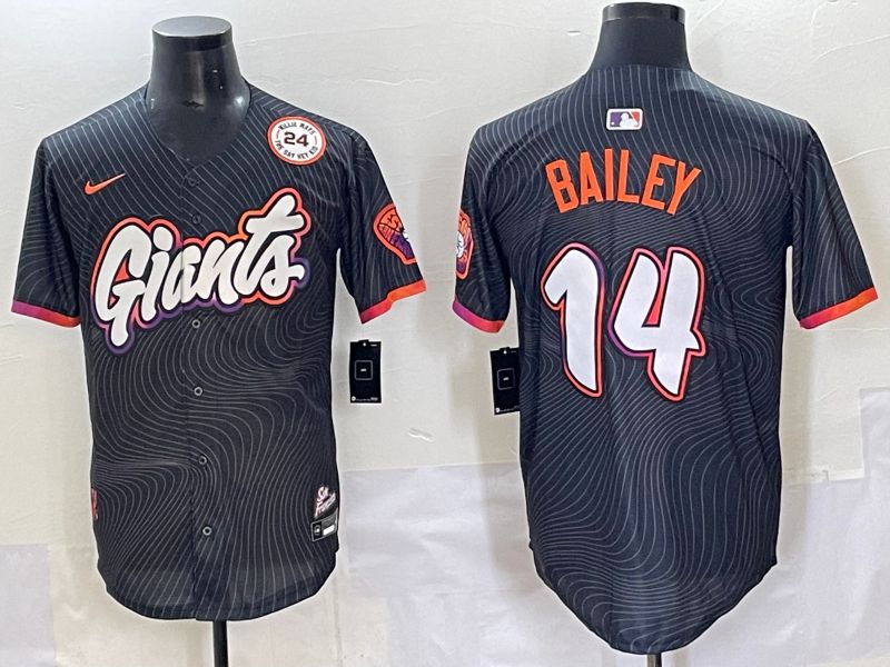 Men 2025 San Francisco Giants #14 Bailey Black Joint Name Nike MLB Jersey style 10->san francisco giants->MLB Jersey